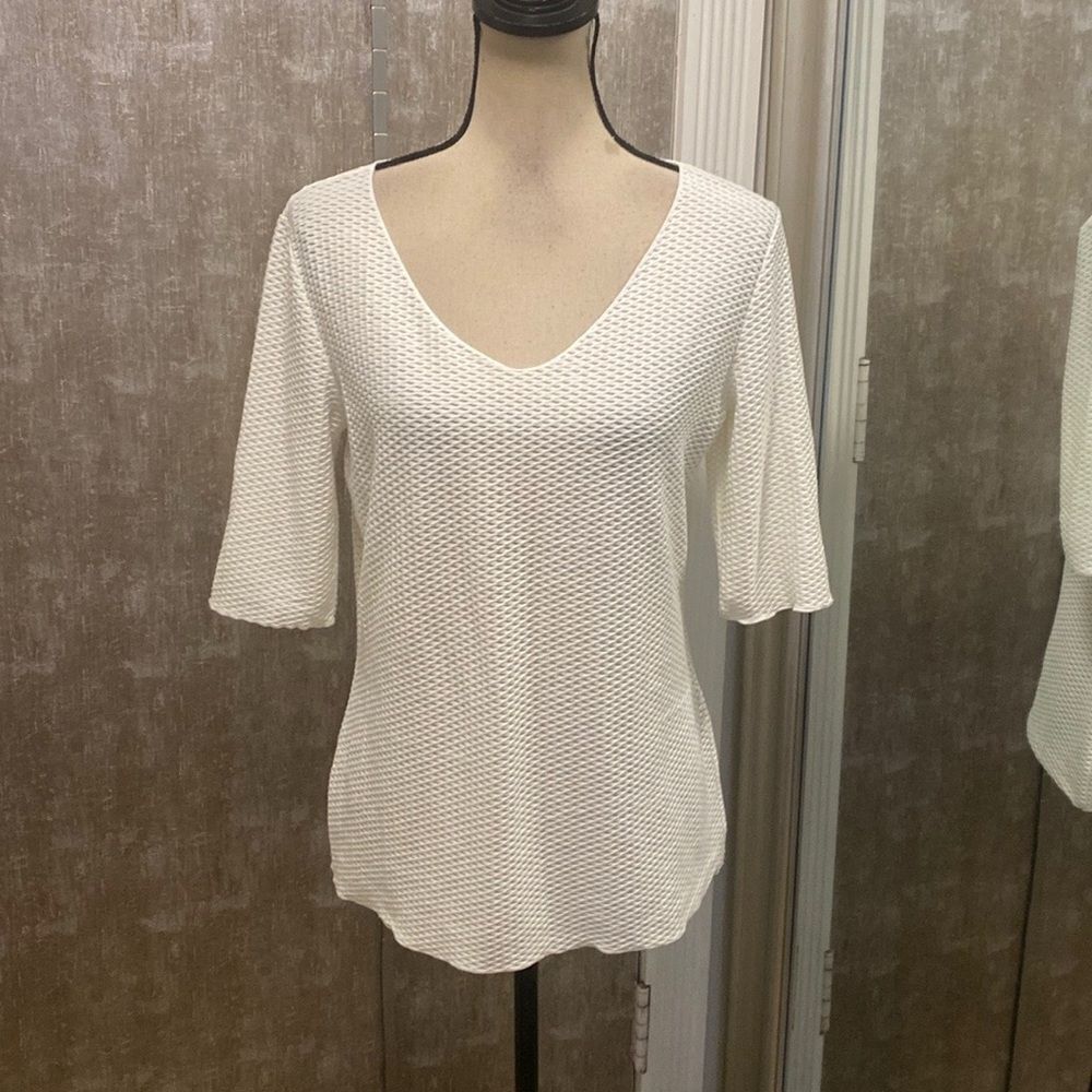 Armani Collezioni Elegant White  Women's Top, US6